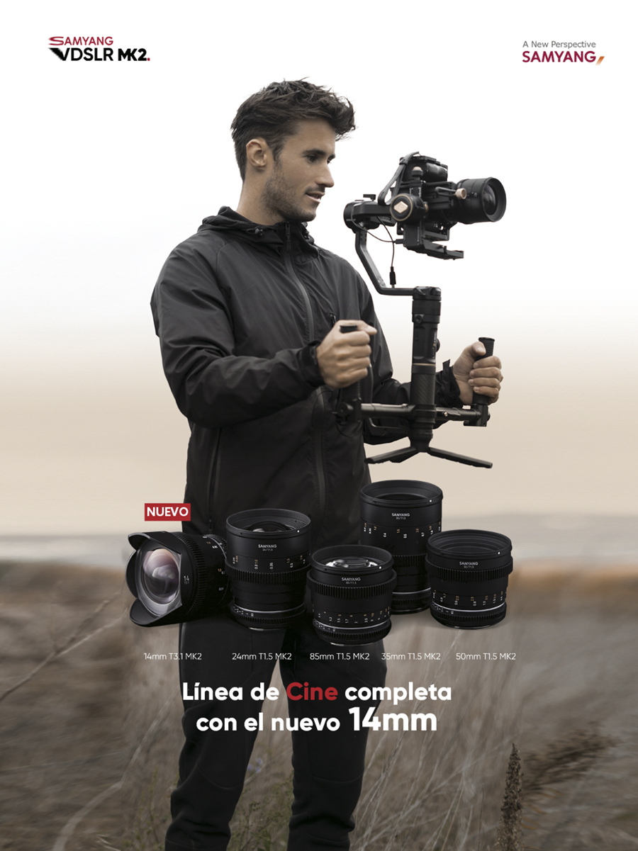 Nuevo gran angular de 14 mm a la serie VDSLR MK2 de Samyang